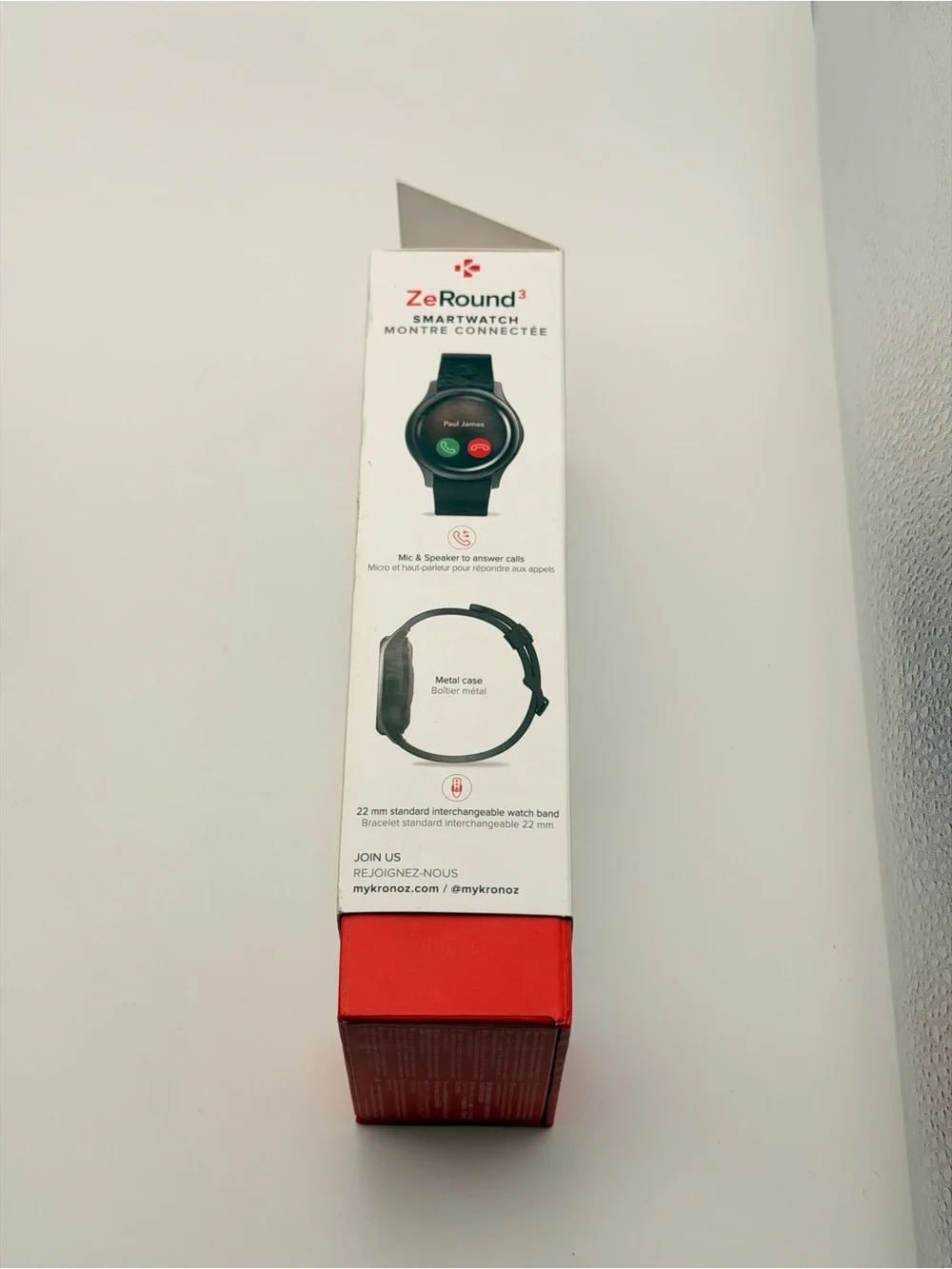 MyKronoz ZeRound3 Smartwatch with Heart Rate‎ Monitoring Steps Watch, New